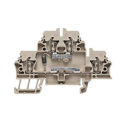Weidmuller 1713290000 ZDK 2.5/D/8 Исполнение: Z-серия, Клемма с электронными компонентами, Двухуровневая клемма, Расчетное сечение: 2.5 мм.кв, Пружинное соединение, Темно-бежевый