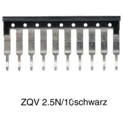Weidmuller 1718160000 ZQV 2.5N/10 SW Исполнение: Z-серия, Перемычка, для клемм, Количество полюсов: 10