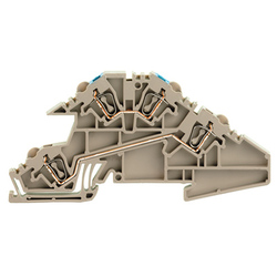 Weidmuller 1720790000 ZDL 2.5 S/N/L Исполнение: Z-серия, Монтажная многоуровневая клемма, Расчетное сечение: 2.5 мм.кв, Пружинное соединение, Темно-бежевый, Непосредственный монтаж