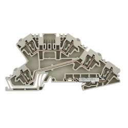 Weidmuller 1720870000 ZDL 2.5/N/L/PE Исполнение: Z-серия, Монтажная многоуровневая клемма, Расчетное сечение: 2.5 мм.кв, Пружинное соединение, Темно-бежевый, Непосредственный монтаж