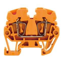 Weidmuller 1720940000 ZDUA 2.5-2 OR Исполнение: Z-серия, Проходная клемма, Расчетное сечение: 2.5 мм.кв, Пружинное соединение, оранжевый