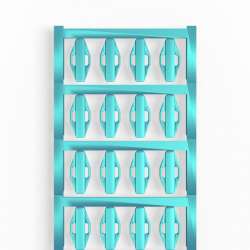 Weidmuller 1727770002 VT SFX 10/23 MC NE BL V0 Исполнение: SlimFix X, Маркировка проводов и кабелей, 7 - 40 мм.кв 23 x 10 мм.кв синий