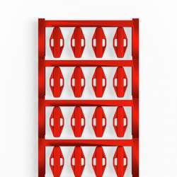 Weidmuller 1727770003 VT SFX 10/23 MC NE RT V0 Исполнение: SlimFix X, Маркировка проводов и кабелей, 7 - 40 мм.кв 23 x 10 мм.кв красный