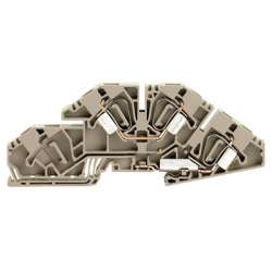 Weidmuller 1733270000 ZDK 6S/L/PE Исполнение: Z-серия, Монтажная многоуровневая клемма, Двухуровневая клемма, Расчетное сечение: 6 мм.кв, Пружинное соединение, Темно-бежевый, Непосредственный монтаж