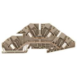 Weidmuller 1733290000 ZDK 4S/L/L Исполнение: Z-серия, Монтажная многоуровневая клемма, Двухуровневая клемма, Расчетное сечение: 4 мм.кв, Пружинное соединение, Темно-бежевый, Непосредственный монтаж