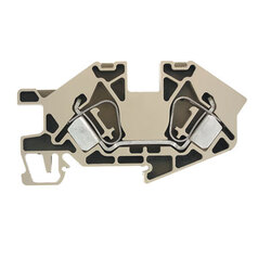 Weidmuller 1739580000 ZDU 16S Исполнение: Z-серия, Монтажная многоуровневая клемма, Проходная клемма, Расчетное сечение: 16 мм.кв, Пружинное соединение, Темно-бежевый, Непосредственный монтаж