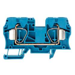 Weidmuller 1745240000 ZDU 16 BL Исполнение: Проходная клемма, Пружинное соединение, 16 мм.кв, 1000 V, 76 A, синий