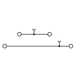 Weidmuller 1754180000 WDK 1.5/R3.5 BL Исполнение: W-серия, Двухуровневая клемма, Проходная клемма, Расчетное сечение: 1.5 мм.кв, Винтовое соединение