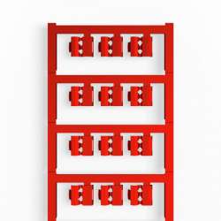 Weidmuller 1758320003 SFC 2/12 MC NE RT Исполнение: SlimFix Clip, Маркировка проводов и кабелей, 3 - 5 мм.кв 12 x 5.8 мм.кв красный