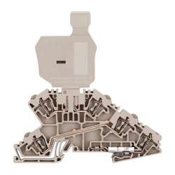 Weidmuller 1763170000 ZDL 2.5/SI/DU/PE Исполнение: Z-серия, Клемма с предохранителем, Расчетное сечение: 2.5 мм.кв, Пружинное соединение, Темно-бежевый, Непосредственный монтаж