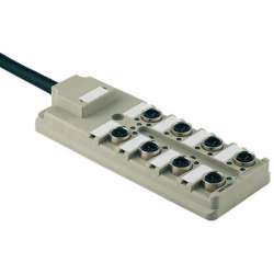 Weidmuller 1766770000 SAI-8-F 3P IDC PUR 10M Исполнение: SAI, пассивный, Концентратор сигналов, пассивный распределитель, IDC, M12, Вариант с кабелем, 10 m, Да