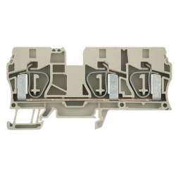 Weidmuller 1767690000 ZDU 10/3AN Исполнение: Проходная клемма, Пружинное соединение, 10 мм.кв, 800 V, 57 A, Темно-бежевый