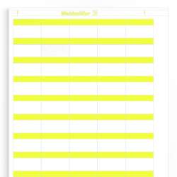 Weidmuller 1768430000 LM WO 37/25 GE Исполнение: LaserMark, Маркировка проводов и кабелей, 3.4 - 4.8 мм.кв 25 x 37 мм.кв желтый