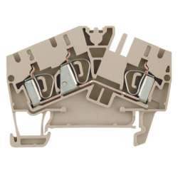 Weidmuller 1770360000 ZDU 4-2/3AN Исполнение: Проходная клемма, Пружинное соединение, 4 мм.кв, 800 V, 32 A, Темно-бежевый