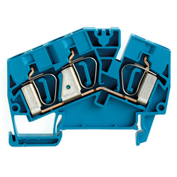 Weidmuller 1771420000 ZDU 6-2/3AN BL Исполнение: Проходная клемма, Пружинное соединение, 6 мм.кв, 800 V, 41 A, синий