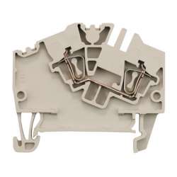 Weidmuller 1772060000 ZDU 2.5-2 Исполнение: Проходная клемма, Пружинное соединение, 2.5 мм.кв, 800 V, 24 A, Темно-бежевый