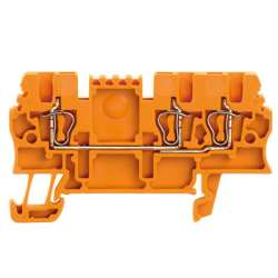 Weidmuller 1775550000 ZDU 1.5/3AN OR Исполнение: Проходная клемма, Пружинное соединение, 1.5 мм.кв, 500 V, 17.5 A, оранжевый