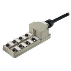 Weidmuller 1782680000 SAI-4/6/8-MHF 5P PUR10M Исполнение: SAI, пассивный, Концентратор сигналов, пассивный распределитель, M12, Вариант с крышкой, Нет