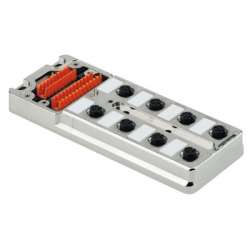 Weidmuller 1783491000 SAI-8-мм.кв5P M12 UT Исполнение: SAI, пассивный, Концентратор сигналов, пассивный распределитель, M12, Вариант с крышкой, Да