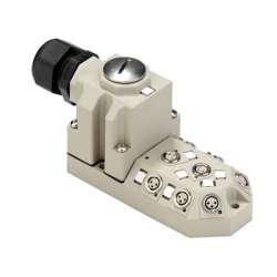 Weidmuller 1784670000 SAI-8-M 3P M8 Исполнение: SAI, пассивный, Концентратор сигналов, пассивный распределитель, M8, Вариант с крышкой, Да