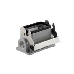 Weidmuller 1787650000 HDC 10B SLU 2M25G Исполнение: HDC - корпус, Типоразмер: 4, Вид защиты: IP65, Корпус цоколя, Продольная скоба для фиксации на нижней части, Стандартный, Типоразмер кабельных вводов: M 25