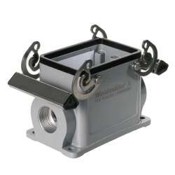 Weidmuller 1788040000 HDC 32A SBU 2M25G Исполнение: HDC - корпус, Типоразмер: 7, Вид защиты: IP65, Корпус цоколя, Поперечная скоба для фиксации на нижней части, Стандартный, Типоразмер кабельных вводов: M 25