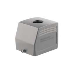 Weidmuller 1788450000 HDC 32B TOLU 1M32G Исполнение: HDC - корпус, Типоразмер: 10, Вид защиты: IP65, Вход кабеля сверху, Корпус для вилки, Продольная скоба для фиксации на нижней части, Стандартный, Типоразмер кабельных вводов: M 32