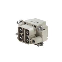 Weidmuller 1789990000 HDC S4 SAS Исполнение: HDC - вставка, Штифт, 1000 V, 40 A, Количество полюсов: 4, Аксиальное винтовое соединение, Типоразмер: 3