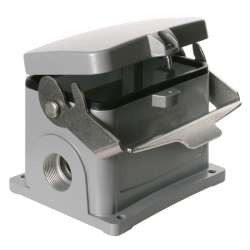 Weidmuller 1799810000 HDC 48B SDLU 1PG29G Исполнение: HDC - корпус, Типоразмер: 12, Вид защиты: IP65, Корпус цоколя, Продольная скоба для фиксации на нижней части, Стандартный, с крышкой, Типоразмер кабельных вводов: PG 29