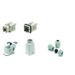 Weidmuller 1802430000 HDC-KIT-HA 04.401 M Исполнение: RockStar® HDC - комплекты-Промышленный разъем, Комплект, HA, Типоразмер: 1, Полюс: 4, Винтовое соединение, 400 V, 16 A, M 20