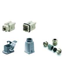 Weidmuller 1802440000 HDC-KIT-HA 04.400 M Исполнение: RockStar® HDC - комплекты-Промышленный разъем, Комплект, HA, Типоразмер: 1, Полюс: 4, Винтовое соединение, 400 V, 16 A, M 20