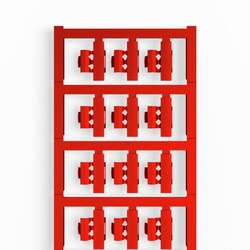 Weidmuller 1805790000 SFC 2/21 MC NE RT Исполнение: SlimFix Clip, Маркировка проводов и кабелей, 3 - 5 мм.кв 21 x 5.8 мм.кв красный