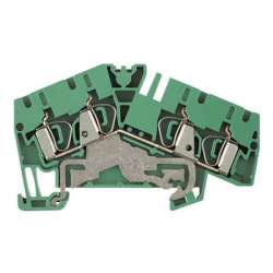 Weidmuller 1807090000 ZPE 4-2/4AN Исполнение: Z-серия, Клеммы PE, Расчетное сечение: 4 мм.кв, Пружинное соединение, зеленый/желтый