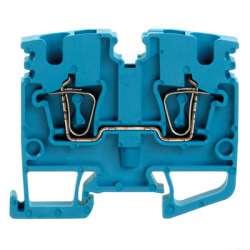 Weidmuller 1808180000 ZDUA 2.5-2N BL Исполнение: Z-серия, Проходная клемма, Расчетное сечение: 2.5 мм.кв, Пружинное соединение, синий