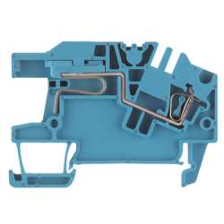 Weidmuller 1808300000 ZNT 2.5 S Исполнение: Z-серия, Монтажная многоуровневая клемма, Нейтральный проводник - клемма, Расчетное сечение: 2.5 мм.кв, Пружинное соединение, синий, Непосредственный монтаж