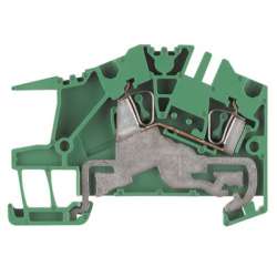 Weidmuller 1808330000 ZPE 2.5 S Исполнение: Z-серия, Монтажная многоуровневая клемма, Клеммы PE, Расчетное сечение: 2.5 мм.кв, Пружинное соединение, зеленый, Непосредственный монтаж