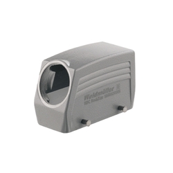 Weidmuller 1809620000 HDC 16B TSBU 1M40G Исполнение: HDC - корпус, Типоразмер: 6, Вид защиты: IP65, Вход кабеля сбоку, Корпус для вилки, Поперечная скоба для фиксации на нижней части, Стандартный, Типоразмер кабельных вводов: M 40