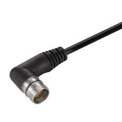 Weidmuller 1818090500 SAIS-M23-19P-AN-5,0M Исполнение: Концентратор сигналов, контрольная линия, Один конец без разъема, M23, Количество полюсов: 19, 5 m, Вилка, угловая, Экранированный: Нет, Светодиод: Нет, Материал оболочки: Полиуретан, Галогены: Нет