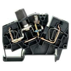 Weidmuller 1820860000 ZSI 6-2 2X2.5/G20/GL Исполнение: Z-серия, Клемма с предохранителем, Расчетное сечение: 6 мм.кв, Пружинное соединение, черный