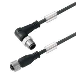 Weidmuller 1821050250 SAIL-M12WM12G-3-2.5U Исполнение: Концентратор сигналов, контрольная линия, Соединительная линия, M12/M12, Number of poles : 3, 2.5 m, Вилка, угловая - Гнездо, прямое, Экранированный: Нет, Светодиод: Нет, Материал оболочки: Полиурета