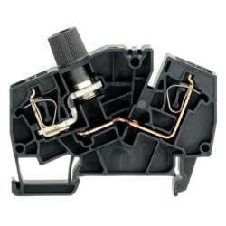Weidmuller 1826200000 ZSI 2.5-2/2X2AN/G25 Исполнение: Z-серия, Клемма с предохранителем, Расчетное сечение: 2.5 мм.кв, Пружинное соединение, черный, Непосредственный монтаж