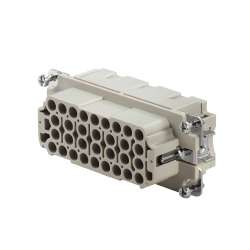 Weidmuller 1826800000 HDC HEE 32 FC Исполнение: HDC - вставка, Гнездо, 500 V, 16 A, Количество полюсов: 32, Обжимное соединение, Типоразмер: 6 Weidmuller 1826800000 HDC HEE 32 FC Исполнение: HDC - вставка, Гнездо, 500 V, 16 A, Количество полюсов: 32, Обжимное соединение, Типоразмер: 6