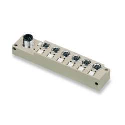 Weidmuller 1828730000 SAI-6-S 3P M8 L Исполнение: SAI, пассивный, Концентратор сигналов, пассивный распределитель, M8, С разъемом M12, Да Weidmuller 1828730000 SAI-6-S 3P M8 L Исполнение: SAI, пассивный, Концентратор сигналов, пассивный распределитель, M8, С разъемом M12, Да