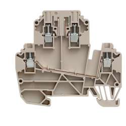 Weidmuller 1833600000 WDK 2.5/TR-DU/o TNHE Исполнение: Измерительная клемма с размыкателем, Винтовое соединение, 2.5 мм.кв, 690 V, 24 A Темно-бежевый