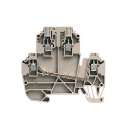 Weidmuller 1833610000 WDK 2.5/TR-DU/o TNHE StB Исполнение: Измерительная клемма с размыкателем, Винтовое соединение, 2.5 мм.кв, 690 V, 24 A Темно-бежевый