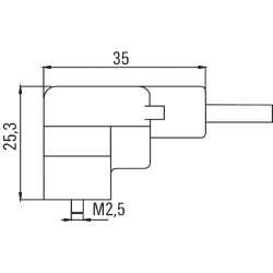 Weidmuller 1845202000 SAIL-VSCD-20U(0.5) Исполнение: Клапанный штекер с встроенным уплотнением, Открытый конец кабеля - клапанный разъем Weidmuller 1845202000 SAIL-VSCD-20U(0.5) Исполнение: Клапанный штекер с встроенным уплотнением, Открытый конец кабеля - клапанный разъем