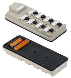 Weidmuller 1847560000 SAI-8-B 5P M12 SL Исполнение: Концентратор сигналов, пассивный распределитель, M12, Ввод через заднюю стенку, Да