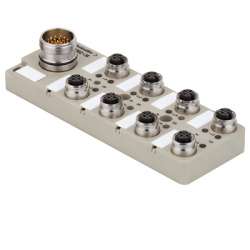 Weidmuller 1848040000 SAI-8-S 5P FC Исполнение: Концентратор сигналов, пассивный распределитель, Push-Pull, M12, с разъемом M23, Да