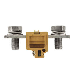Weidmuller 185420000 SAKG 54 II/GW Исполнение: SAK-серия, Проходная клемма, Расчетное сечение: 240 мм.кв, Винтовое соединение, Умеренно желтый