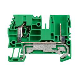 Weidmuller 1854970000 ZTPE 4/2AN/1 Исполнение: Z-серия, Клеммы PE, Расчетное сечение: 4 мм.кв, Втычное соединение, зеленый
